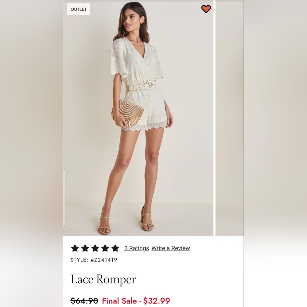 White Lace Romper